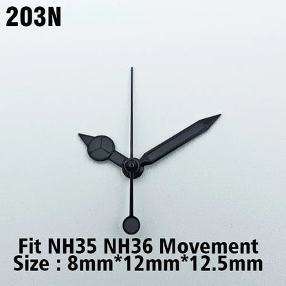 Watch hands NH series 35 36 hands Green glow in the dark hands seconds Watch accessories for NH series 35 36 movement assembly
