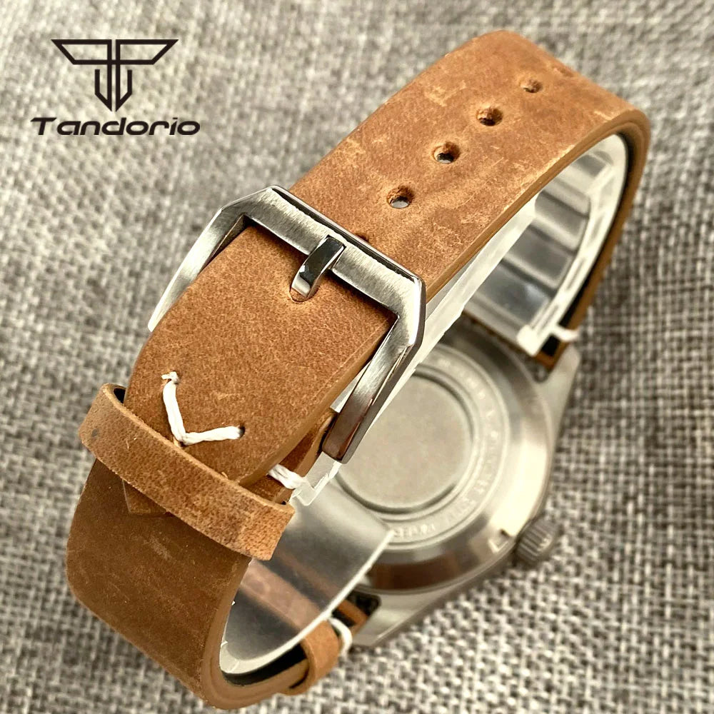 Titanium Watches  WFT001 Pilot Watches Seiko NH35 Automatic 39mm 20bar Sapphire Crystal  Green Luminous