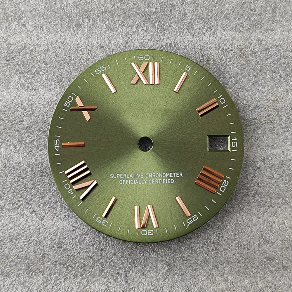 28.5mm NH35 dial Roman dial S Dial Modified Dial for NH35/NH36 Automatic Movement Watch accessories