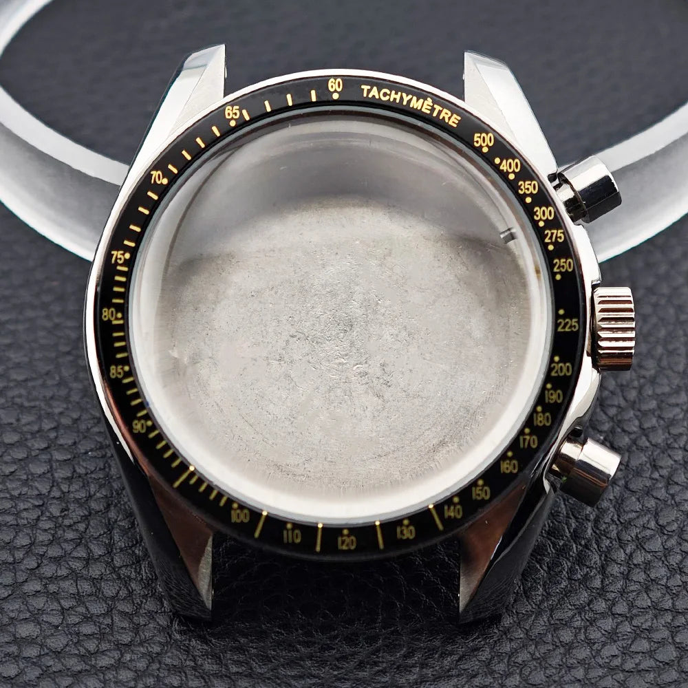 39.7mm Men's watches metal case FIT VK63 movement case watch accessories watch parts Fits 20mm strap Watch Box