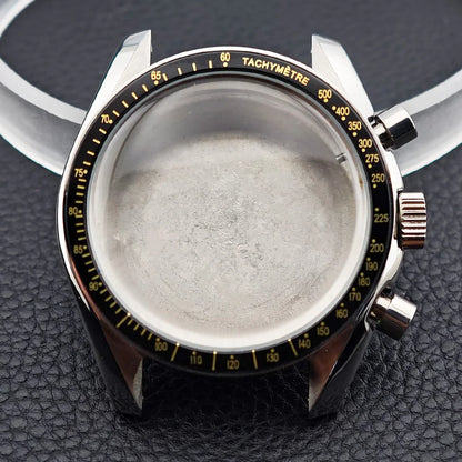 39.7mm Men's watches metal case FIT VK63 movement case watch accessories watch parts Fits 20mm strap Watch Box