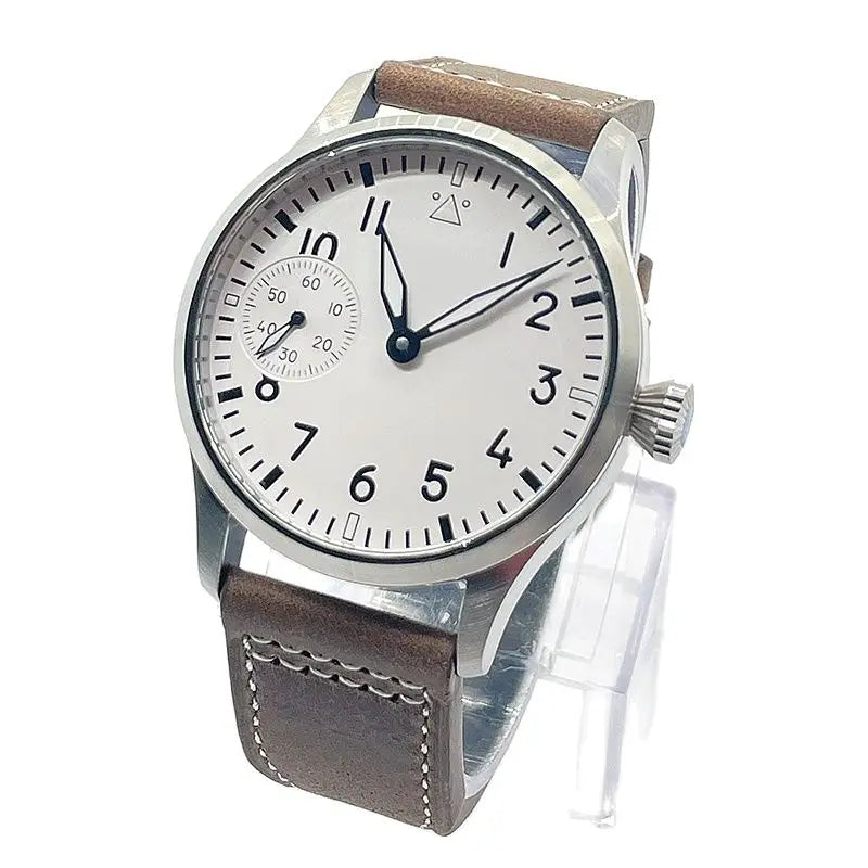 Corgeut Chronograph Watch CG2022 Sapphire 42MM  Asia 6497 Seagull St3600 Automatic Glass Back 3Bar pilot