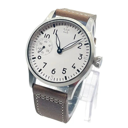 Corgeut Chronograph Watch CG2022 Sapphire 42MM  Asia 6497 Seagull St3600 Automatic Glass Back 3Bar pilot