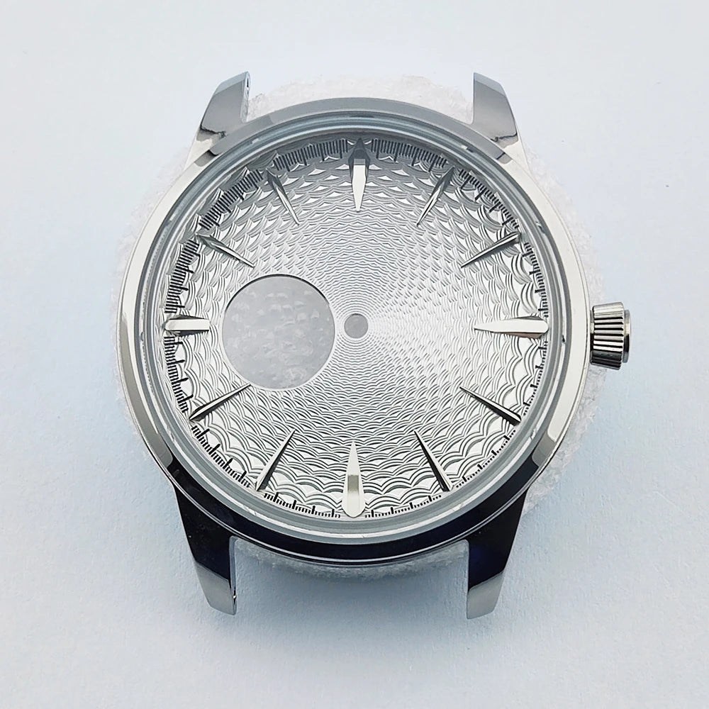 40mm Watch Case nh38 Case Arch Glass Silver Rose Gold Cocktail Case for NH38 Movement fit 35mm Dial