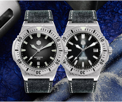 San Martin Diver SN0055G 42mm PT5000 SW200 Automatic Watch AR Sapphire 20Bar BGW-9 Lume