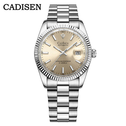 Cadisen C8214 DateJust Watch AR Sapphire MIYOTA 8215 10Bar C3 Lume 40MM