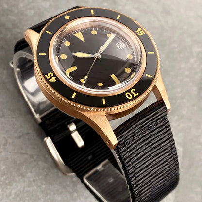 Tandorio 50 fathoms CUSN8 Bronze Diver TD234 40mm NH35 PT5000 Domed Sapphire 20ATM