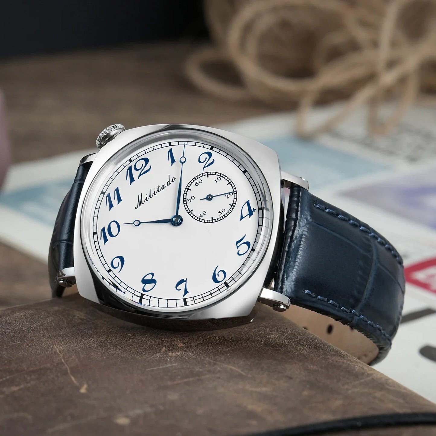Militado ML11 Square Watch ST1701K Automatic Sapphire 10Bar 36mm Vintage reloj hombre