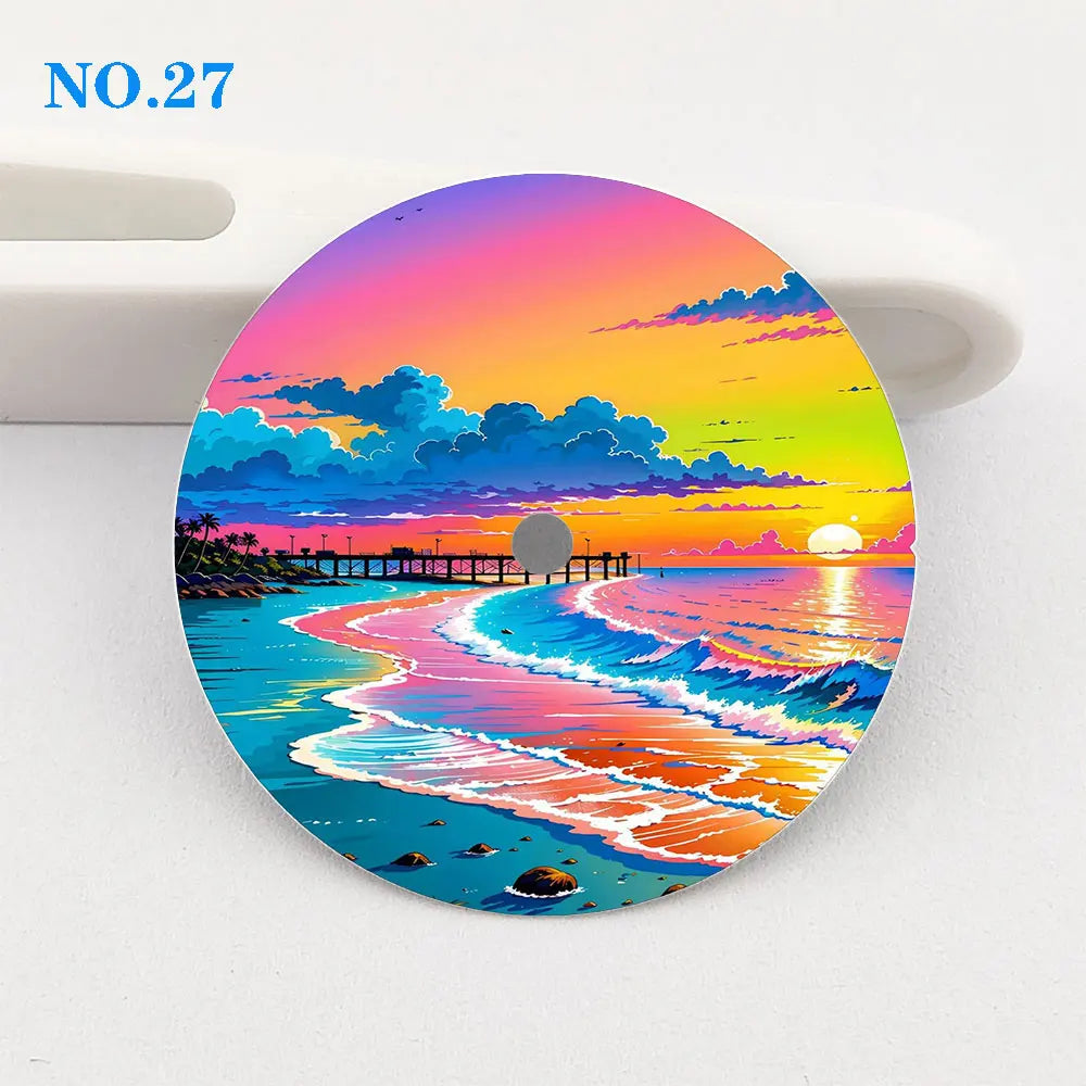 Watch dial 28.5mm dial NH35 dial creative color-printed series dial is suitable for NH35/36 movement watch accessories