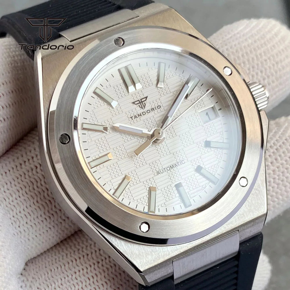 Tandorio Engineer Watch TD331B Seiko NH35 Sapphire Dress 40MM