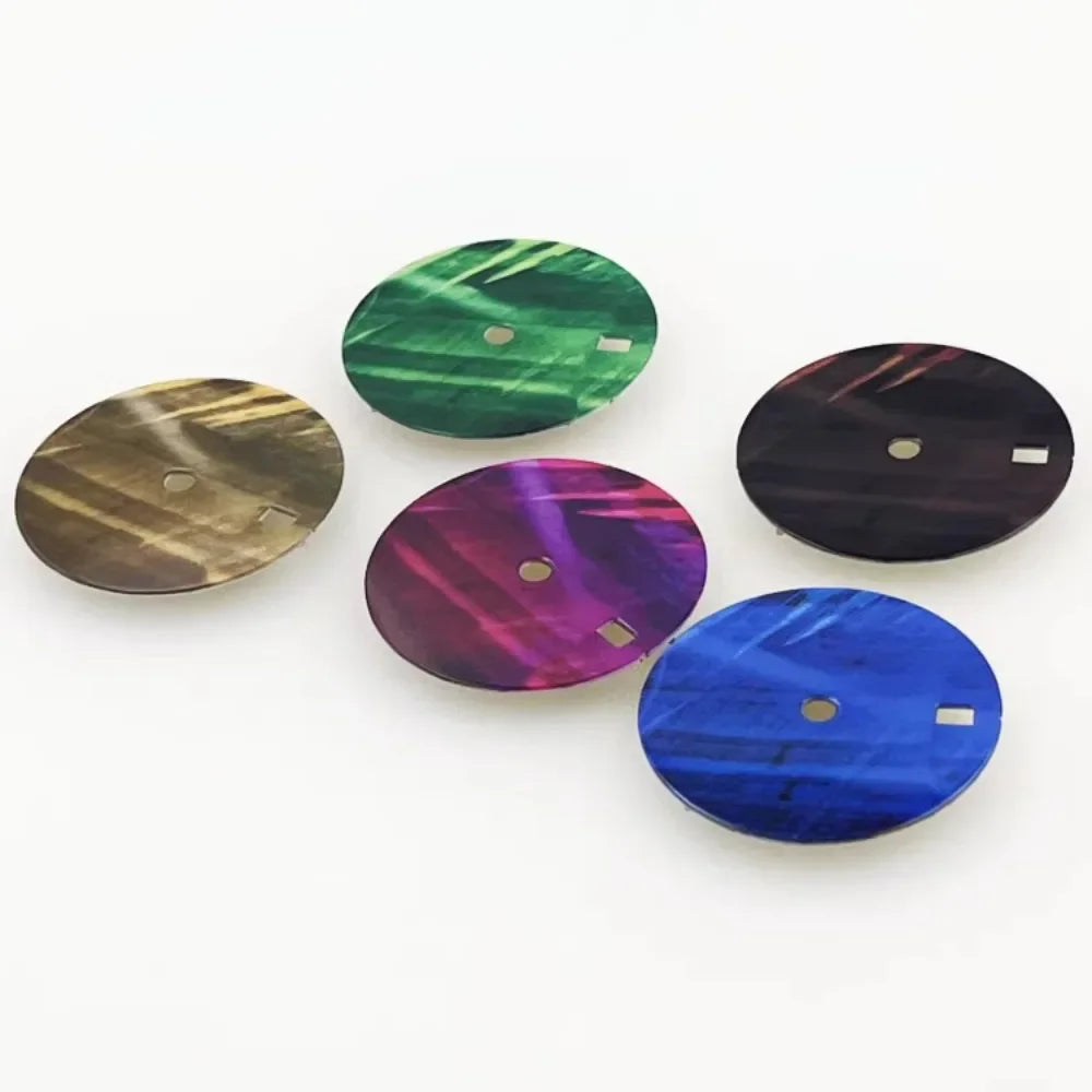 NH35 Dial 28.5mm Enamel Glossy Surface Retro Watch Dial for NH35/NH34 Movement Modification Watch Accessories