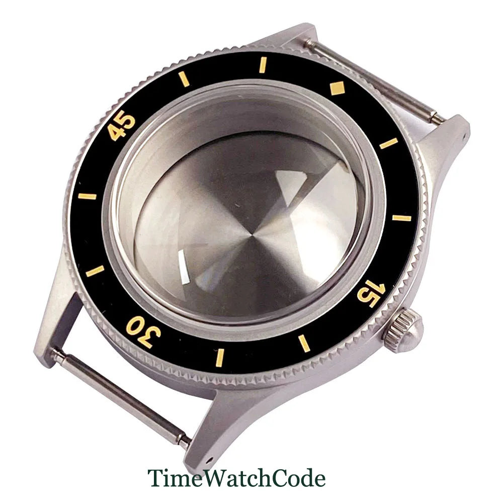 50 FATHOMS Real Bronze Watch Case Fit NH34 NH35 NH36 NH38 NH70 NH72 ETA2824 PT5000 SW200 Bow Sapphire Glass 20BAR Sandblast 40mm