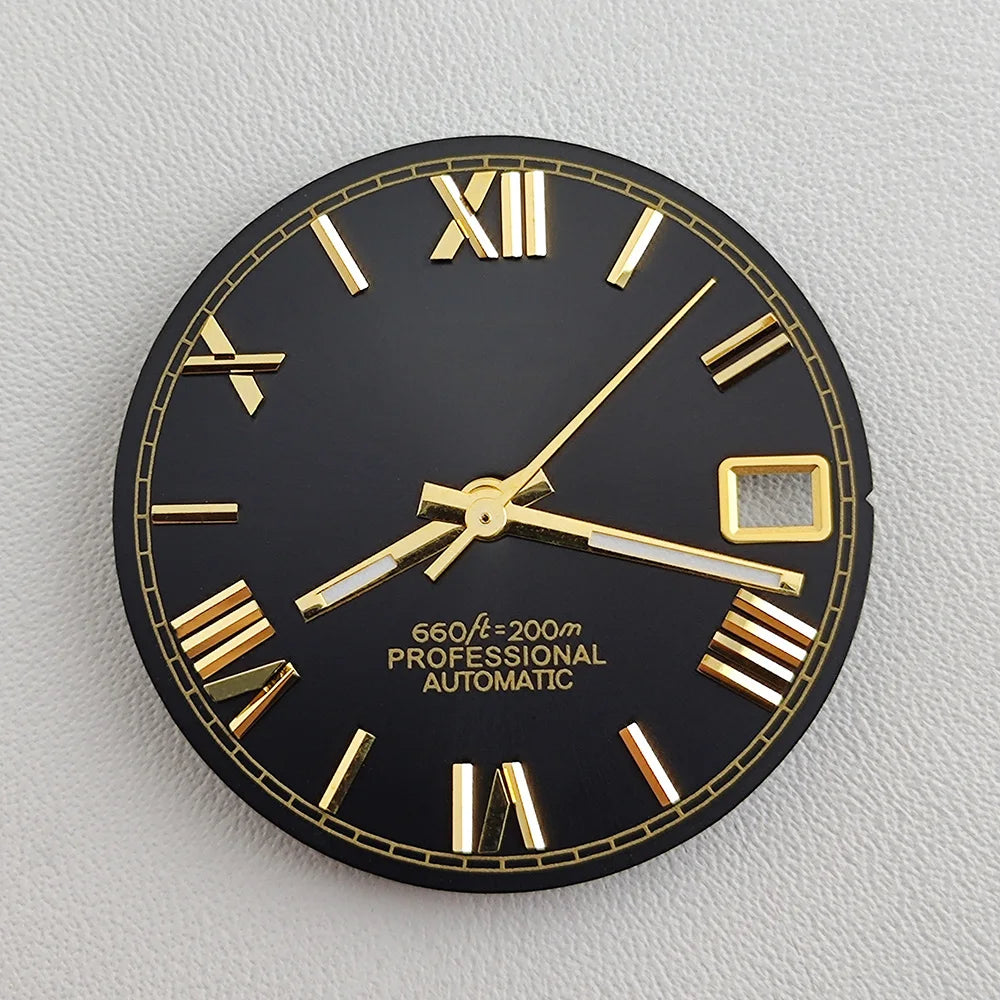 28.5mm NH35 dial Roman dial S Dial Modified Dial for NH35/NH36 Automatic Movement Watch accessories