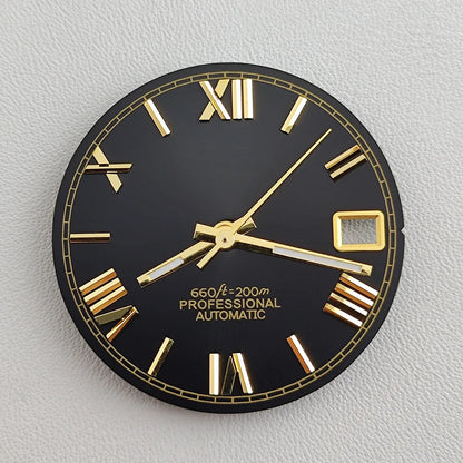 28.5mm NH35 dial Roman dial S Dial Modified Dial for NH35/NH36 Automatic Movement Watch accessories
