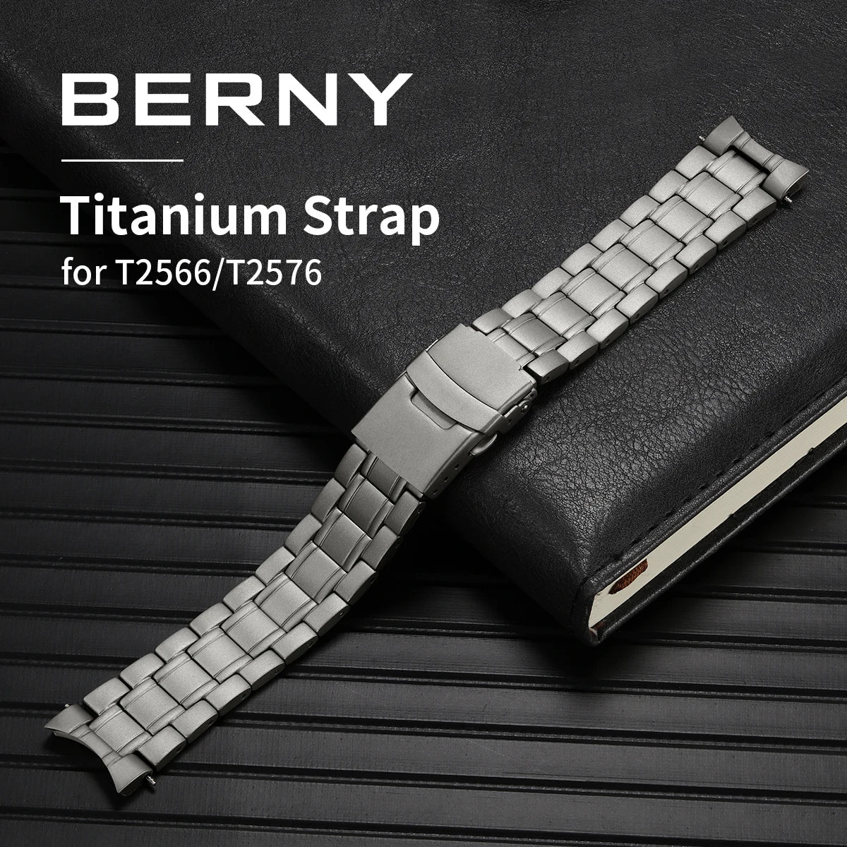 20mm Full Titanium Bands for Watch with Titanium Clasp  Bracelet