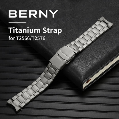 20mm Full Titanium Bands for Watch with Titanium Clasp  Bracelet