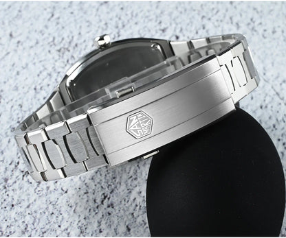 San Martin Dress Watch SN0145 39.5mm Tonneau Luxury Mineral Dial  PT5000 SW200 Automatic AR Sapphire Luminous