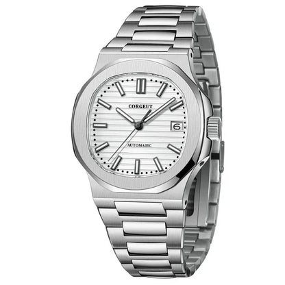 Corgeut 6017 Nautilus Watch 40mm Custom logo NH35 Movement  Sapphire Crystal Watch 10bar Lumnious