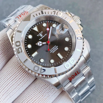 Tandorio Diving SUB Sunburst NH35A Mechanical Watch  Glass Backcover 40MM T243