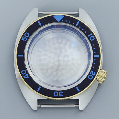 41mm NH35 Watch Case Stainless Steel Accessories For NH35 NH34 Mod Abalone NH36 NH70 Movement 28.5mm Dial Sapphire Crystal Glass