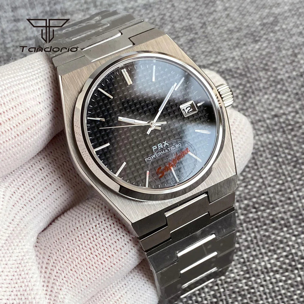 Tandorio PRX Watch TD305 Sapphire 40mm NH35 Automatic 10Bar Dress Watch