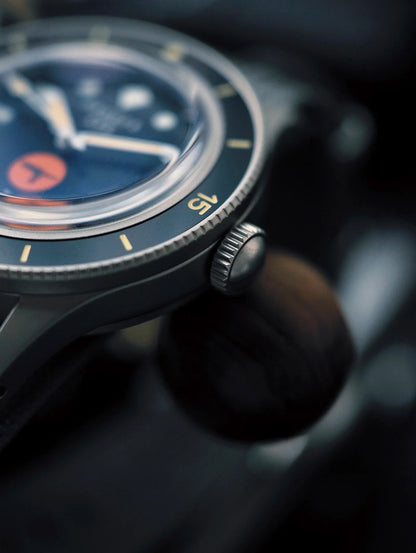 DAGGER-AXE 50 Fathoms Watch NH35 Movt  K9 Mineral Crystal TR900 C3 Luminous 20bar diver 40MM