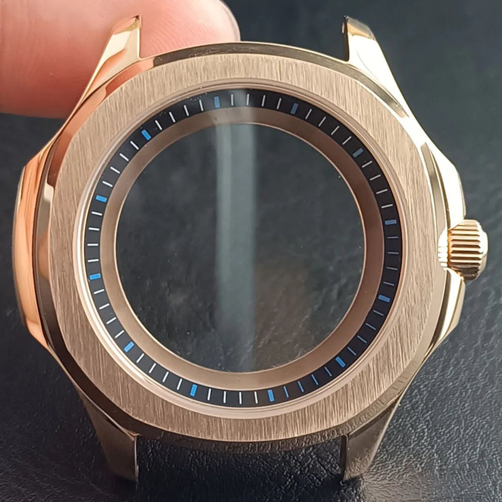 39.5MM Stainless Steel Sapphire Glass Waterproof Case Have Inner Ring FIT NH 35 NH36 NH70 Movement Watch Parts Accessories