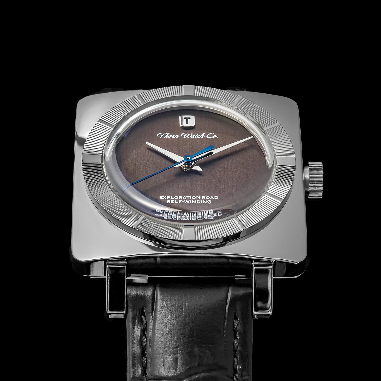 THORN T016 Square Watch 34MM PT5000 Dress Sapphire Pot lid Bubble Mirror 5ATM Fashion