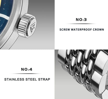 CADISEN C8244 Miyota 8215 Automatic 40mm 10bar diver sapphire luminous