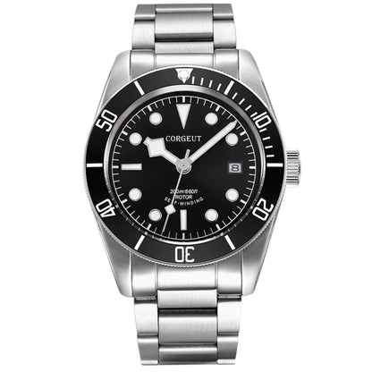 CORGEUT Miyota8215 CG2010 41MM Biwan Snowflake Sapphire Diving watch Date 20bar Sub