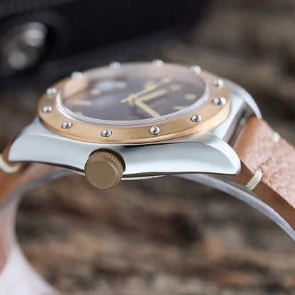 Baltany Bronze Bezel Watch S4030 NH38 20Bar Sailing Diver AR Sapphire 40MM Diver