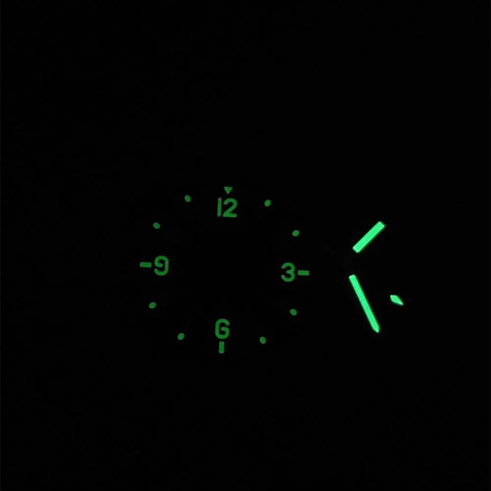 28.5MM NH35 Dial Double Digital Circle Watch Dial Hands Green Luminous Men's Watches Modification Accessories