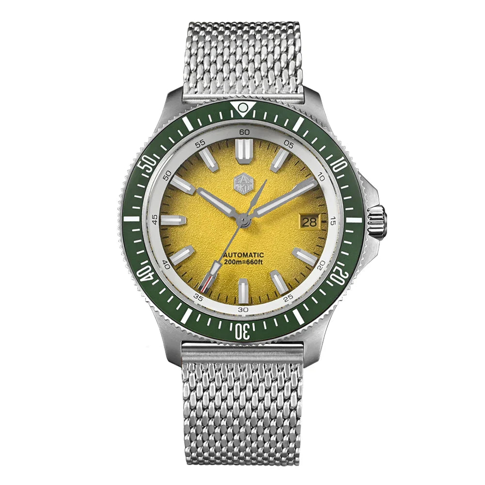 San Martin Diver SN0118G 40mm Original Design Fruit Series  NH35 Automatic 20Bar AR Sapphire BGW Luminous SN0118