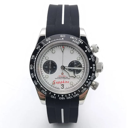 Sterile Chronograph Watch Customizable VK64 Quartz 40mm Panda Sapphire 39MM 5BAR