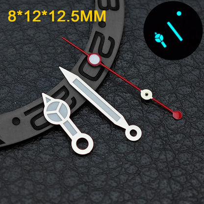 Watch hands NH36  Black/Rose Gold Watch Accessories Watch pointer N H35 NH36 Hands Blue Green/Green Glow fits for N H35