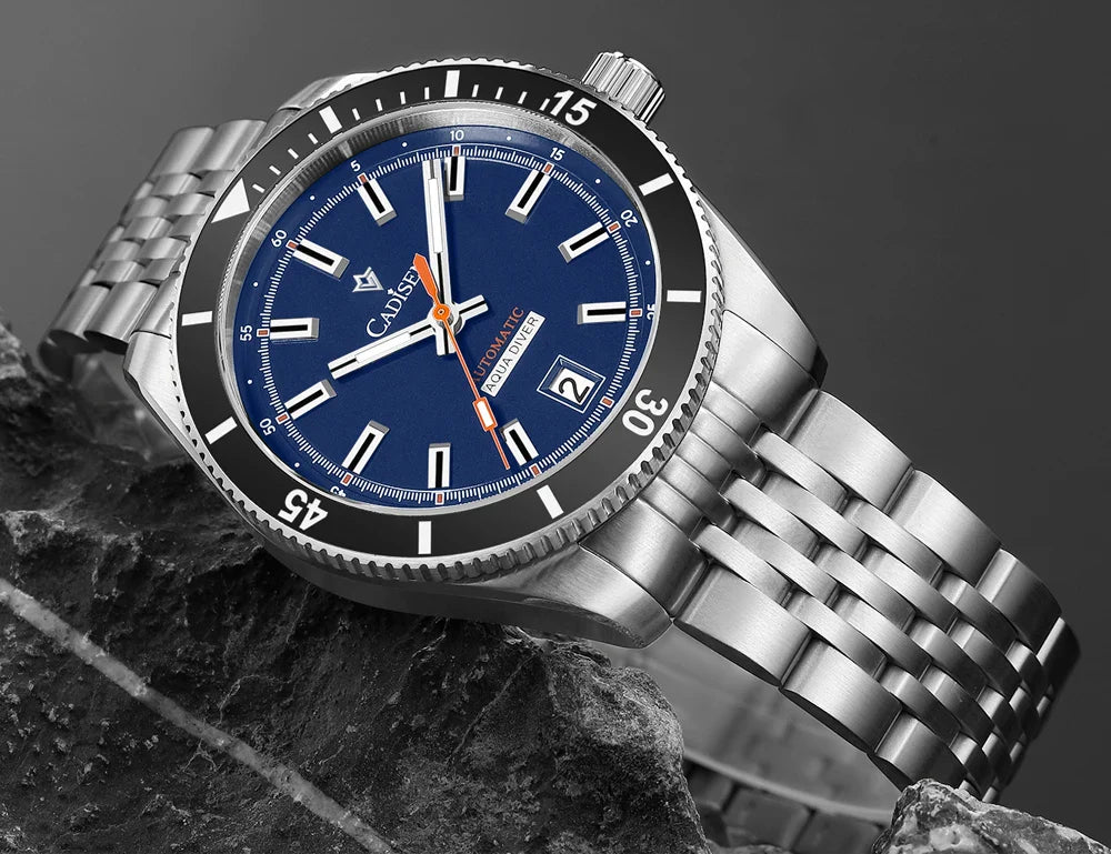 CADISEN C8237 Dive Watch BB58 Japan NH35A Ceramic Bezel 10Bar AR sapphire 40MM