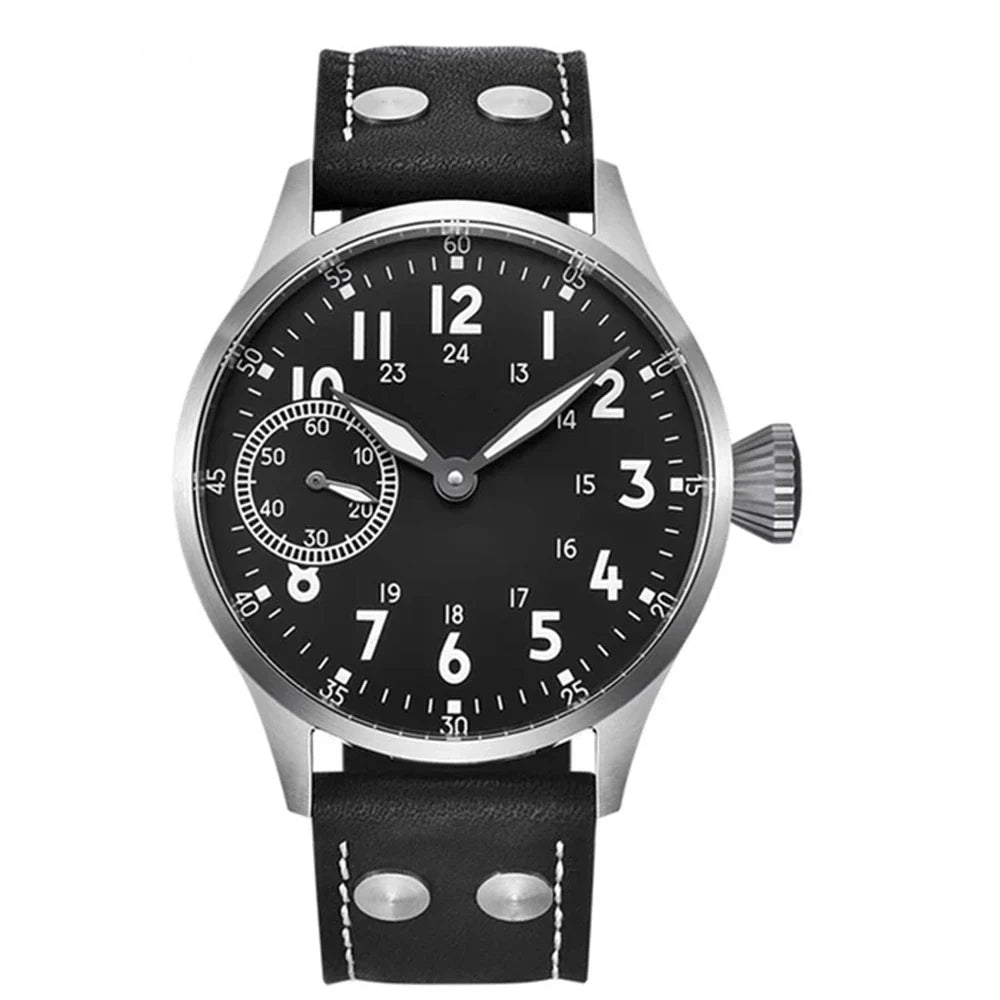 44mm  Men's Watch Seagull ST3600 Manual Winding Sub Second  Sapphire Luminous Chronograph