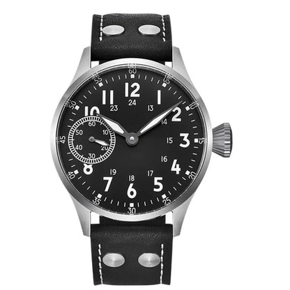 44mm  Men's Watch Seagull ST3600 Manual Winding Sub Second  Sapphire Luminous Chronograph