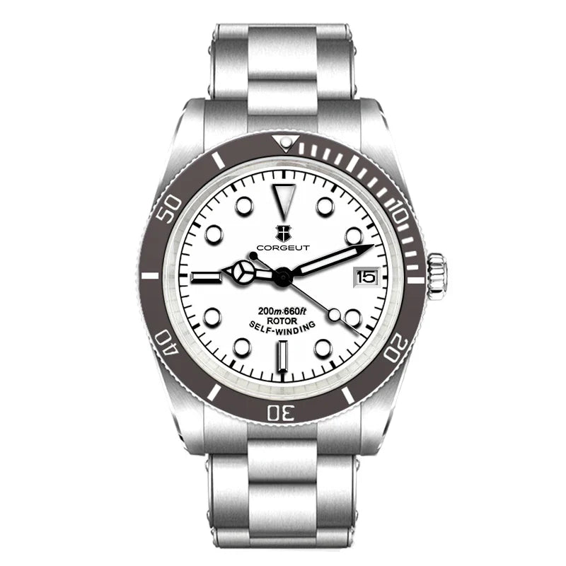 Corgeut Watch Diver CG2074 39mm NH35A Sapphire Crystal  Ceramics Bezel 10Bar SUB