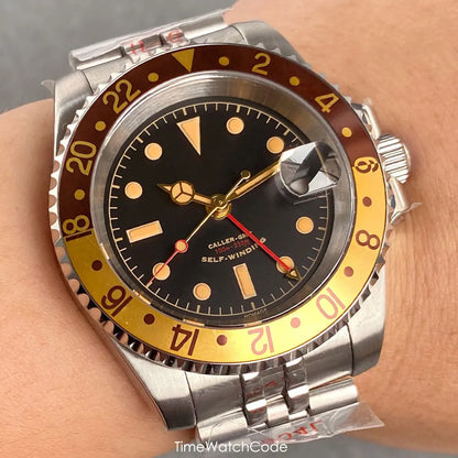 Tandorio NH34A GMT 6542 Mod Sapphire 20BAR 40mm Diver 40MM TD218D