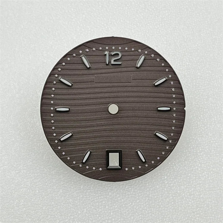 NH35 Dial PP Dial 30.5mm BGW9 Blue Luminous Watch Face for Parrot Watch Modification Accessories Fit NH35 NH36 Movement