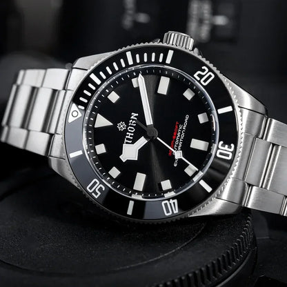 THORN SHY036 Titanium Sub Diver 39MM  Vintage PT5000  Automati Sapphire C3 Super Luminous 20bar