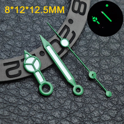 Watch hands NH36  Black/Rose Gold Watch Accessories Watch pointer N H35 NH36 Hands Blue Green/Green Glow fits for N H35