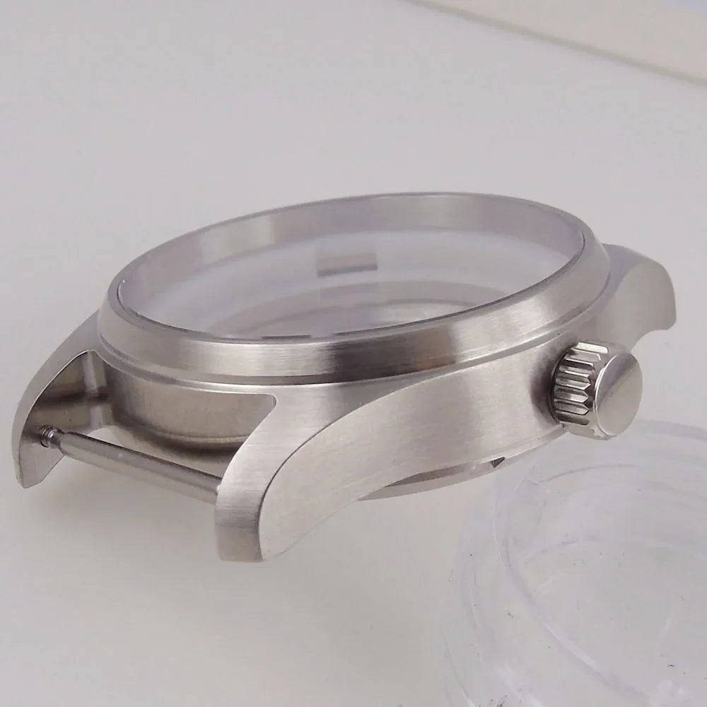 36mm/39mm Pilot Collection Watch Case Sapphire Glass 200m Waterproof Glass Back For NH35 NH36 ETA2824 PT5000 Movement