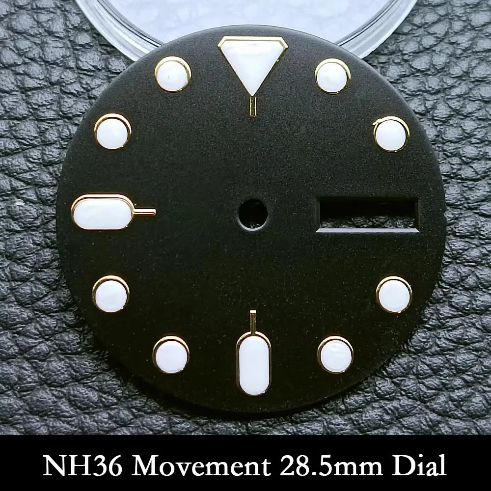 NH35 Case 42mm High-quality Yacht Master Steel Black Case NH35 NH36 Movement Case Watch Accessories Sapphire Glass 22mm Band