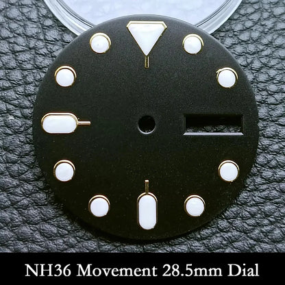 NH35 Case 42mm High-quality Yacht Master Steel Black Case NH35 NH36 Movement Case Watch Accessories Sapphire Glass 22mm Band