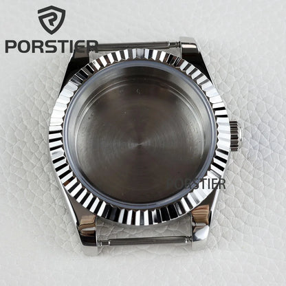 36/39mm NH35 Watch Case Stainless steel Sapphire Glass Transparent Back Cover for Seiko NH35 NH36 movement Datejust Oyster Strap