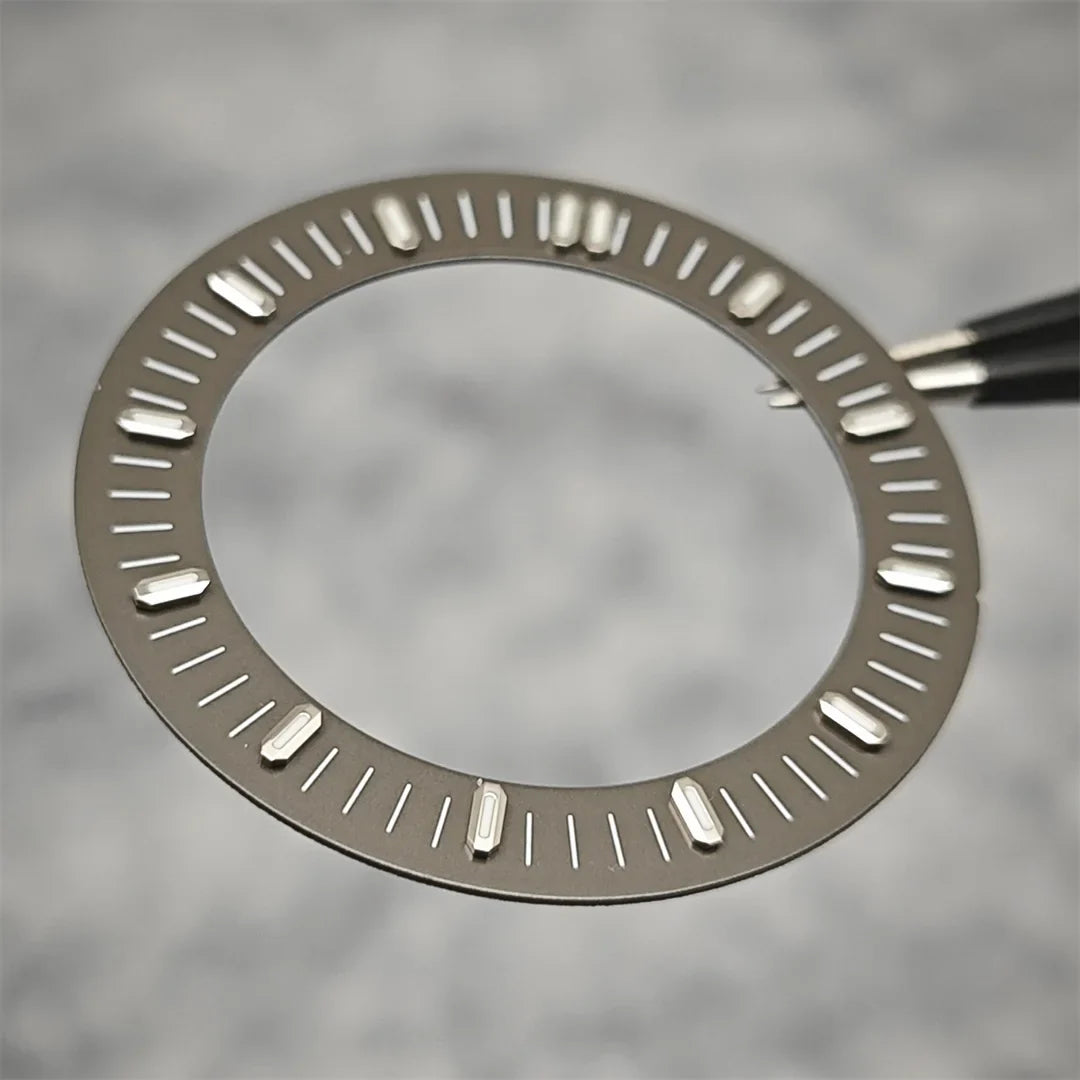 31mm Watch Dial Hollowed Out Surface Green Luminous Watch Faces Accessories Repair Parts NH70／NH35 / NH36 Movement