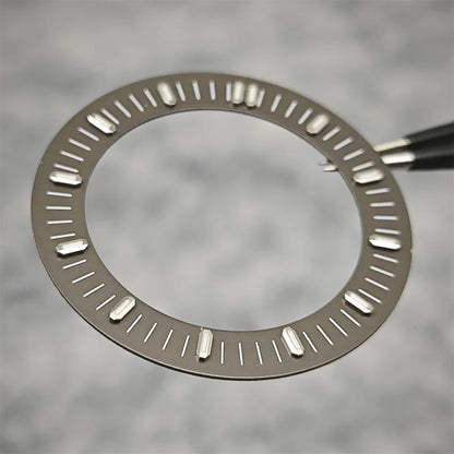 31mm Watch Dial Hollowed Out Surface Green Luminous Watch Faces Accessories Repair Parts NH70／NH35 / NH36 Movement