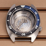 41mm Modified Turtle Watch Case Sapphire For Abalone/tuna mouth 6105 Captain Willard TMI NH35 NH36 NH38 4R Movement Stainless Steel Watch Accessories